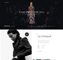 Nextop WordPress theme - Model Artist Talent Agency - Photographer - Gallery - Creative Elegant