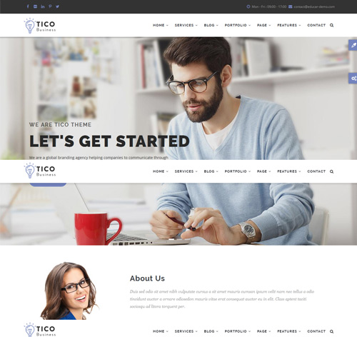 Tico - Responsive Business Drupal 8 Theme