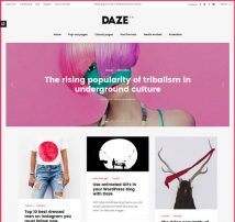 DAZE - A True Wall-Style Masonry Blog WordPress Theme