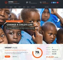Giving hand - Charity/Fundraising WordPress Theme