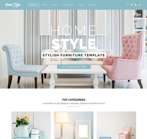 HomeStyle | Responsive Furniture Interior WordPress Theme