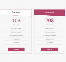 Pricing Table Style 40