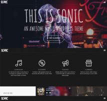Sonic - Responsive WordPress Theme for the Music Industry with AJAX navigation