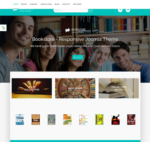 Book Store - Responsive Joomla eCommerce Theme
