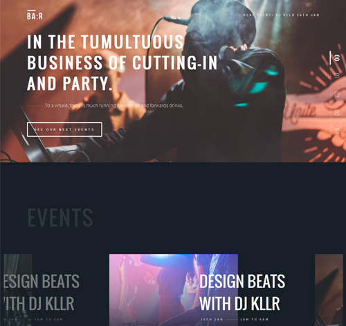 BA:R - Unique Bar, Night & Disco Club Template