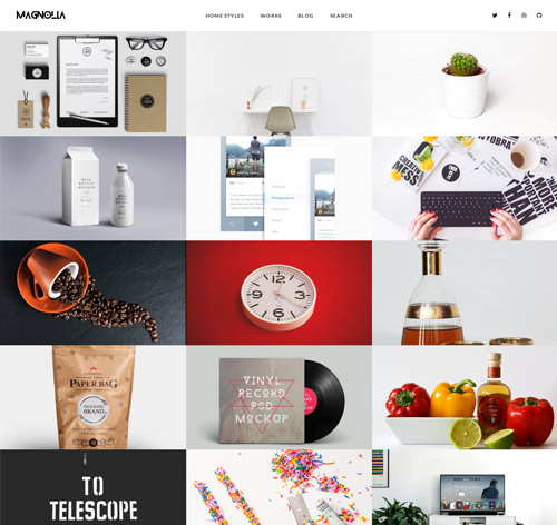 Magnolia - Blog and Portfolio WordPress Theme