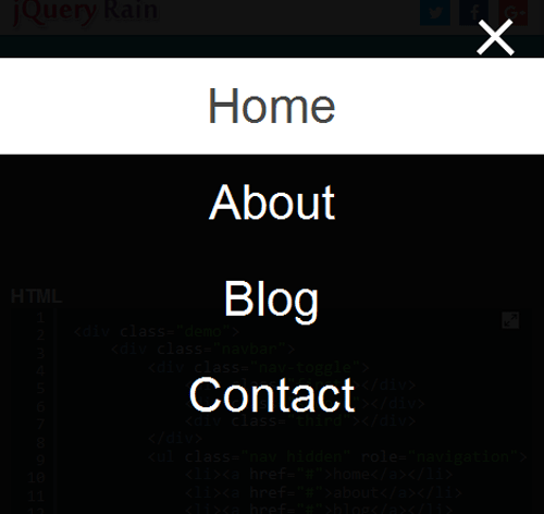 Navigation Menu Style 1