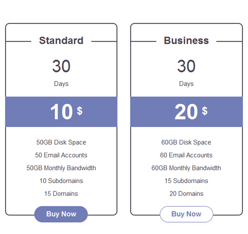 Pricing Table Style 46