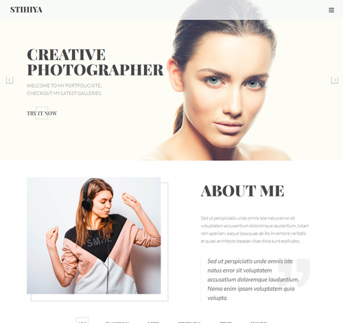 Stihiya | Photography, Agency and Blog template