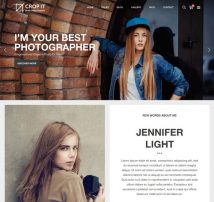Photography CropIt | Photography Portfolio Photography Blog & Shop WordPress Theme