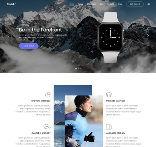 Fluid - A Theme for Apps, Startups, and Digital Businesses