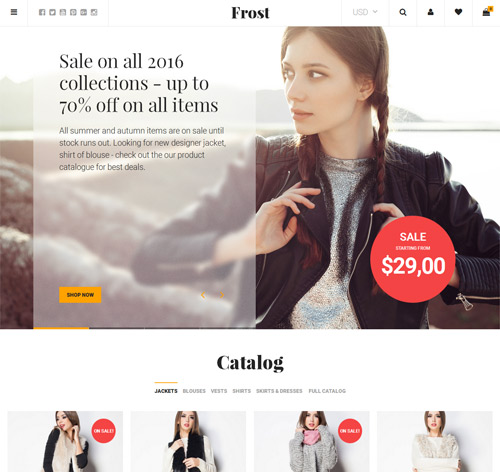 Frost - Minimal AJAX WooCommerce Theme