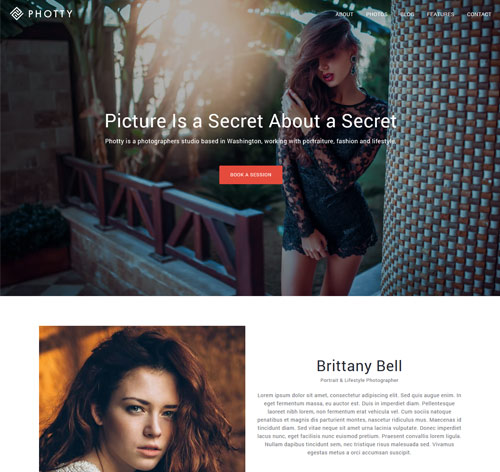 Photty WP - Photo Gallery & Photoblog WordPress Theme