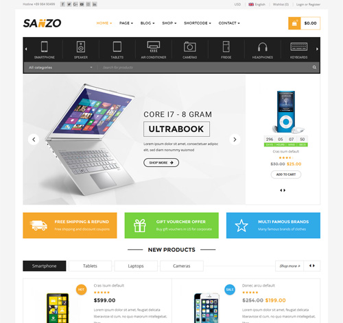 Sanzo | Responsive WooCommerce WordPress Theme