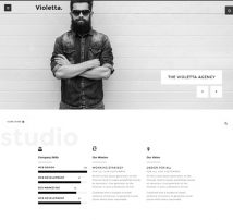 Violetta | Creative Agency Minimal Responsive WordPress Theme