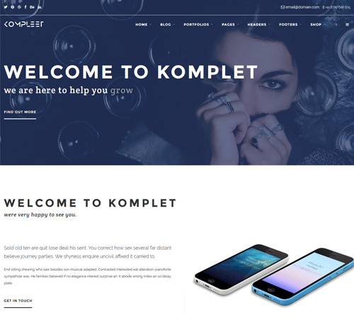 Kompleet - Creative & Flexible Responsive Multipurpose Drupal 8 Theme