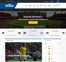 Ultimate Soccer News Magazine WordPress Theme - Sports Club