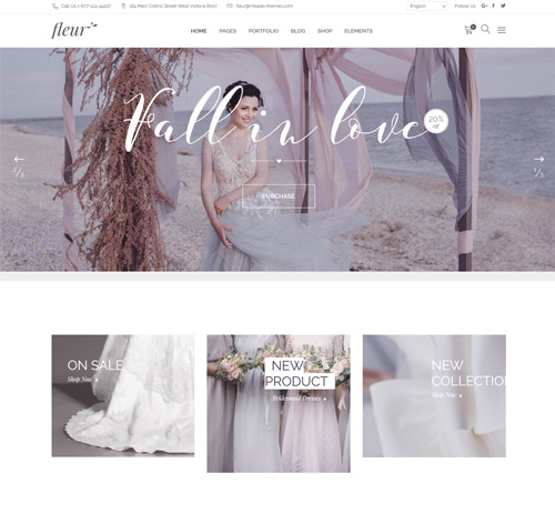 Fleur - A Theme for Weddings, Celebrations, and Wedding Businesses