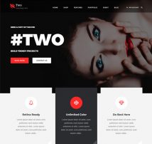 NumberTwo - Responsive Creative Multipurpose Drupal 8 Theme