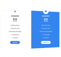 Pricing Table Style 55