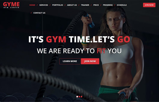 GYME | One Page Responsive HTML5 Gym Template