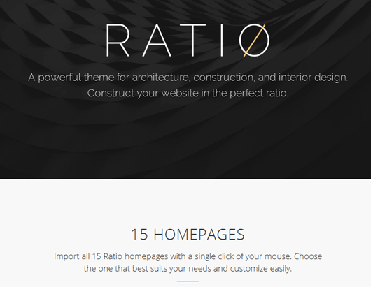 Ratio – A Powerful Theme for Architecture, Construction, and Interior Design