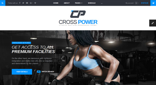 CrossPower - Sport Gym Fitness HTML Template