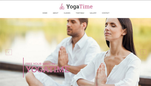 YogaTime | Sport, Fitness and Yoga Onepage HTML Template