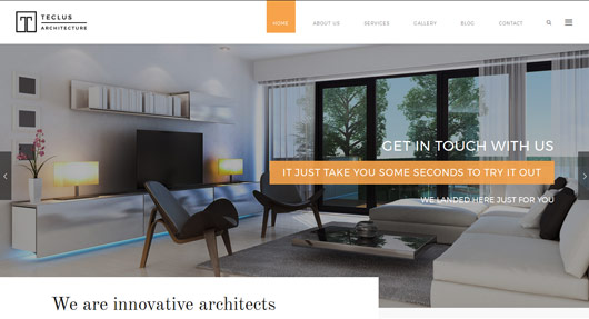 Teclus - Architecture and Renovation WordPress theme