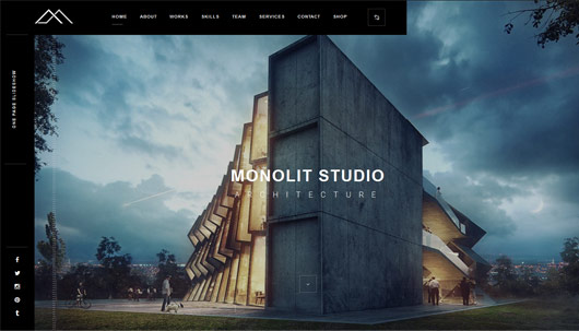 Monolit – Responsive Architecture WordPress Theme