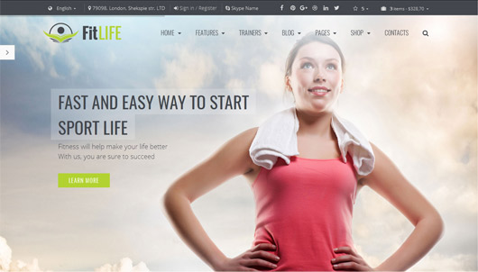 FitLife | professional html template