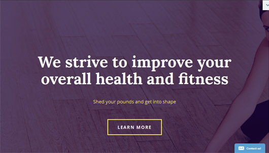 Fitness Boot Camp | Website Template
