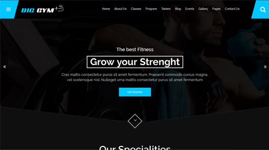  Big Gym Responsive Health & Beauty Template