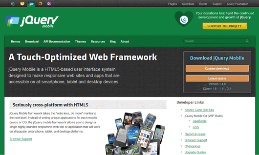 Frameworks-For-Mobile-App-Development-jQuery-mobile