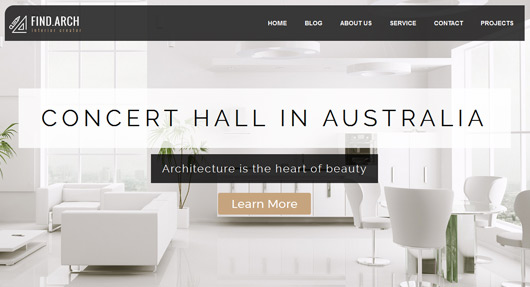 Find ARC - Interior Design, Architecture - WordPress Theme