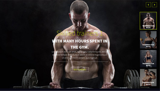 Hermes | Fitness One-page HTML Template