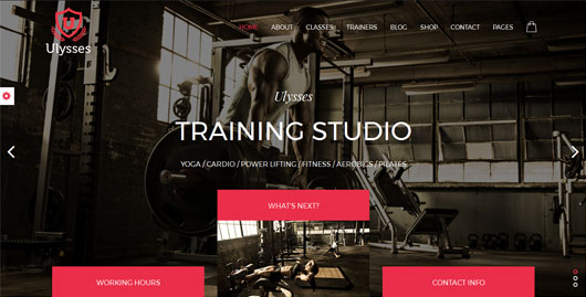 Ulysses | Gym Fitness HTML Theme