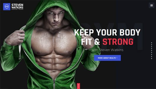 Personal Gym | Trainer & Nutrition Coach Site Template