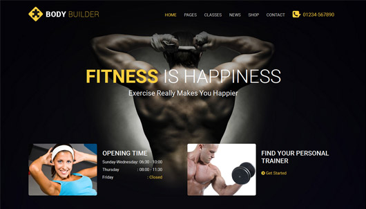 Body Builder | Responsive Gym & Fitness HTML Template