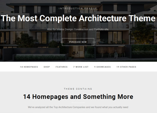 Prague - Architecture and Interior Design WordPress Theme