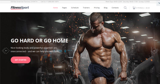 FitnessSport | Website Template
