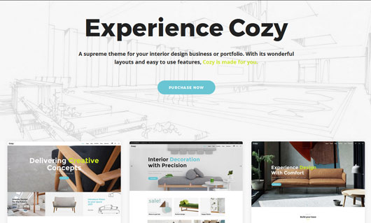 Cozy - Interior Design, Decor & Architecture Theme