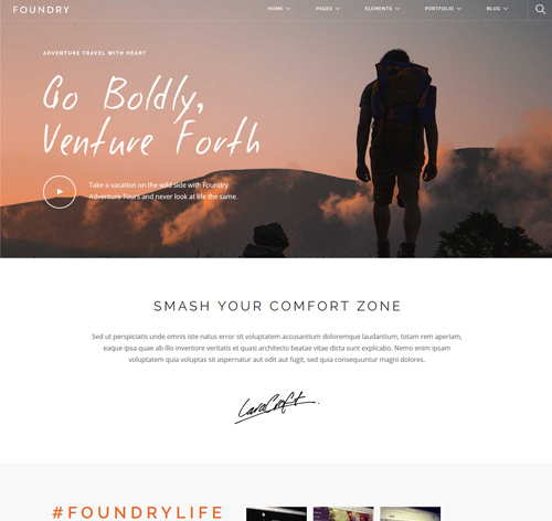 Foundry - Multipurpose Drupal 8 Theme