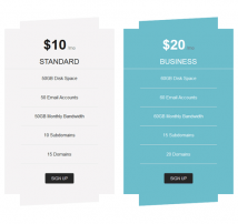 Pricing Table Style 57