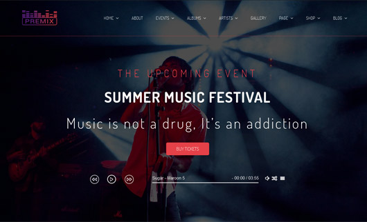 Premix - Music Event HTML5 Template