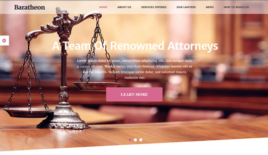 Baratheon - Law Firm WordPress Theme