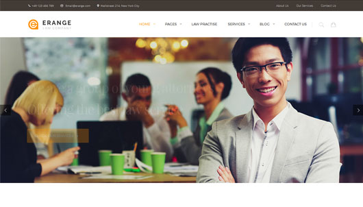 Erange- Law Firm WordPress Theme