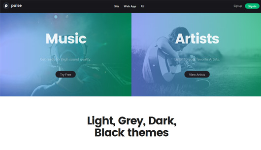 pulse - Music, Audio, Radio Template
