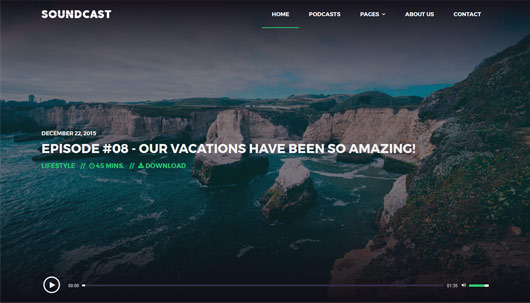 Soundcast - Podcast Responsive Theme