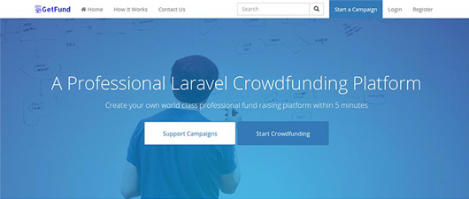 GetFund - A Professional Laravel Crowdfunding Platform